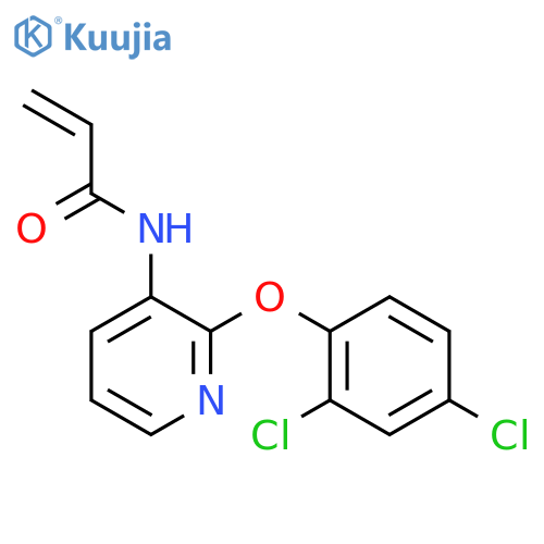 N-2-(2,4-dichlorophenoxy)pyridin-3-ylprop-2-enamide structure