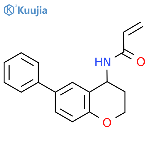 N-(3,4-Dihydro-6-phenyl-2H-1-benzopyran-4-yl)-2-propenamide structure