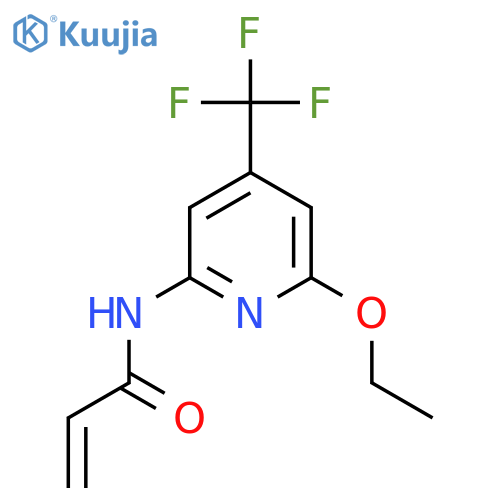 N-[6-Ethoxy-4-(trifluoromethyl)-2-pyridinyl]-2-propenamide structure