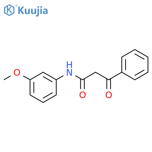 N-(3-methoxyphenyl)-3-oxo-3-phenylpropanamide structure