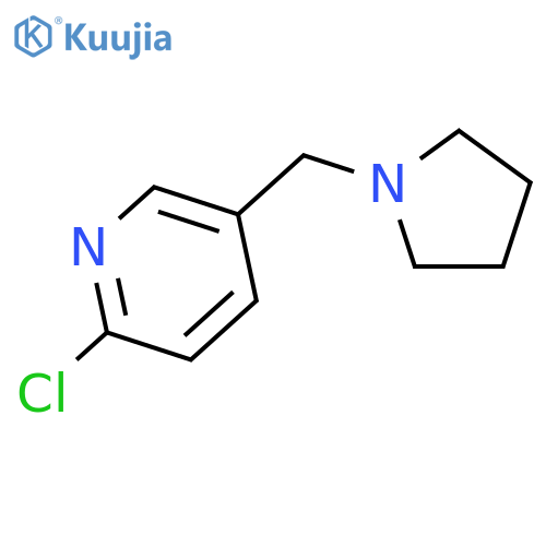 2-Chloro-5-(pyrrolidin-1-ylmethyl)pyridine structure