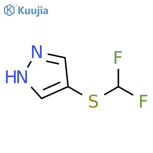 4-(difluoromethylsulfanyl)-1H-pyrazole structure