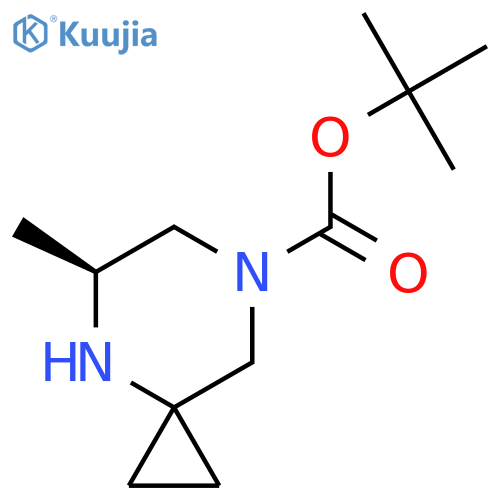 Tert-butyl (5S)-5-methyl-4,7-diazaspiro[2.5]octane-7-carboxylate structure