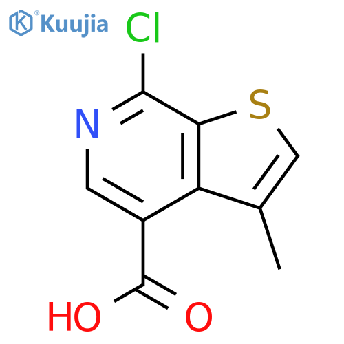 7-chloro-3-methyl-thieno[2,3-c]pyridine-4-carboxylic acid structure