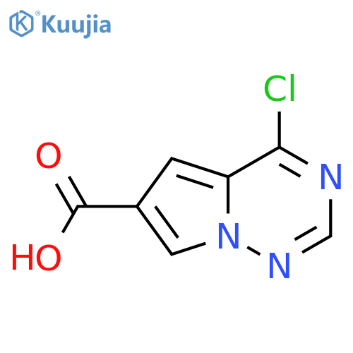 4-Chloropyrrolo[2,1-f][1,2,4]triazine-6-carboxylic acid structure
