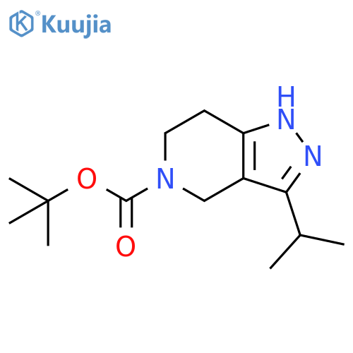 tert-butyl 3-isopropyl-1,4,6,7-tetrahydropyrazolo[4,3-c]pyridine-5-carboxylate structure