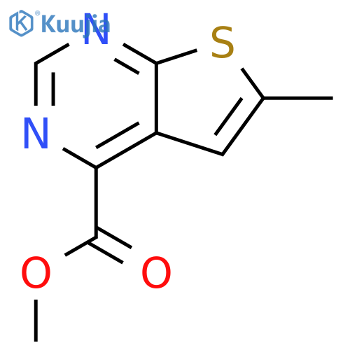 methyl 6-methylthieno[2,3-d]pyrimidine-4-carboxylate structure