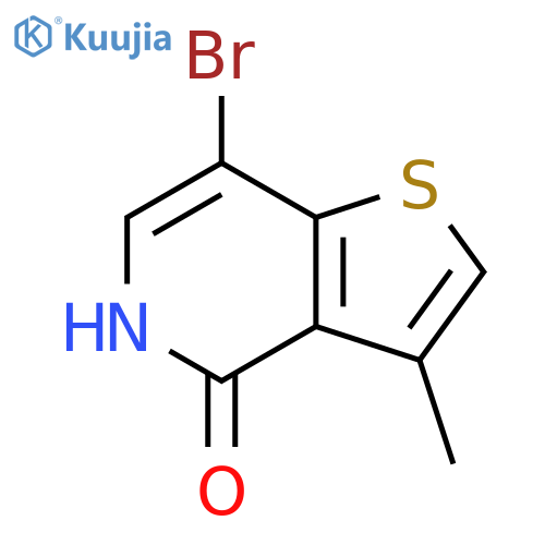 7-bromo-3-methylthieno[3,2-c]pyridin-4-ol structure