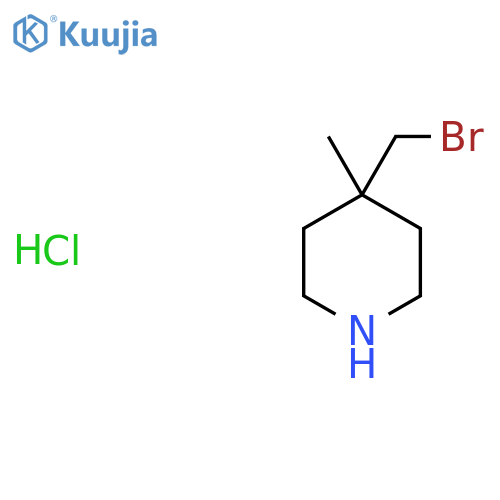 4-(bromomethyl)-4-methyl-piperidine;hydrochloride structure