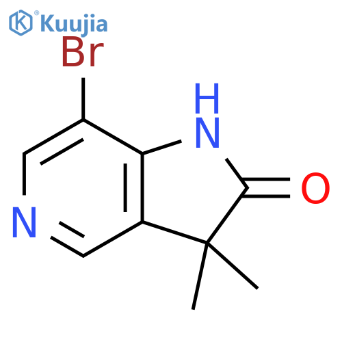 7-bromo-3,3-dimethyl-1H-pyrrolo[3,2-c]pyridin-2-one structure