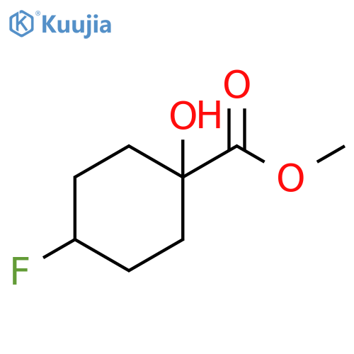 methyl 4-fluoro-1-hydroxy-cyclohexanecarboxylate structure