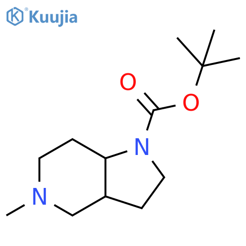 tert-butyl 5-methyl-3,3a,4,6,7,7a-hexahydro-2H-pyrrolo[3,2-c]pyridine-1-carboxylate structure