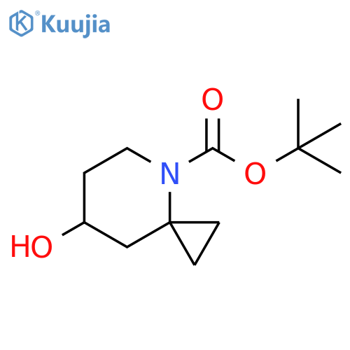 tert-butyl 7-hydroxy-4-azaspiro[2.5]octane-4-carboxylate structure