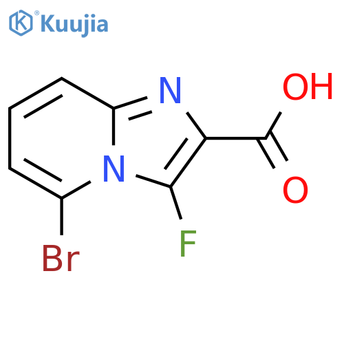 5-bromo-3-fluoro-imidazo[1,2-a]pyridine-2-carboxylic acid structure