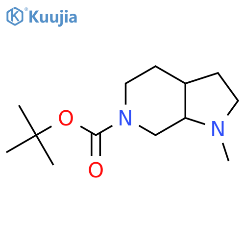 tert-Butyl 1-methyloctahydro-6H-pyrrolo[2,3-c]pyridine-6-carboxylate structure