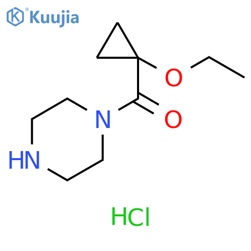 (1-ethoxycyclopropyl)-piperazin-1-yl-methanone;hydrochloride structure