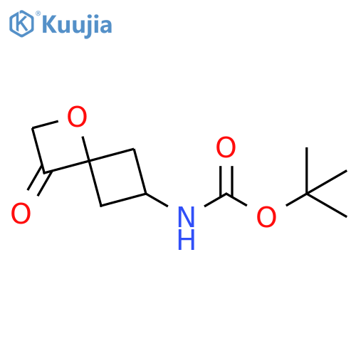 tert-butyl N-(3-oxo-1-oxaspiro[3.3]heptan-6-yl)carbamate structure