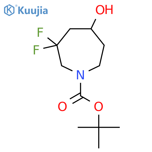 tert-Butyl 3,3-difluoro-5-hydroxy-aZepane-1-carboxylate structure