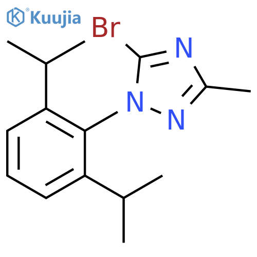 1H-1,2,4-Triazole, 1-[2,6-bis(1-methylethyl)phenyl]-5-bromo-3-methyl- structure