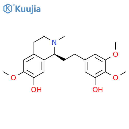 7-Isoquinolinol,1,2,3,4-tetrahydro-1-[2-(3-hydroxy-4,5-dimethoxyphenyl)ethyl]-6-methoxy-2-methyl-,(1S)- structure