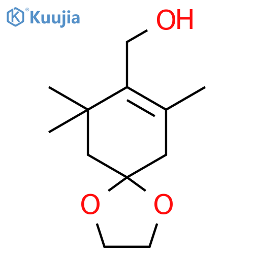 1,4-Dioxaspiro[4.5]dec-7-ene-8-methanol, 7,9,9-trimethyl- structure