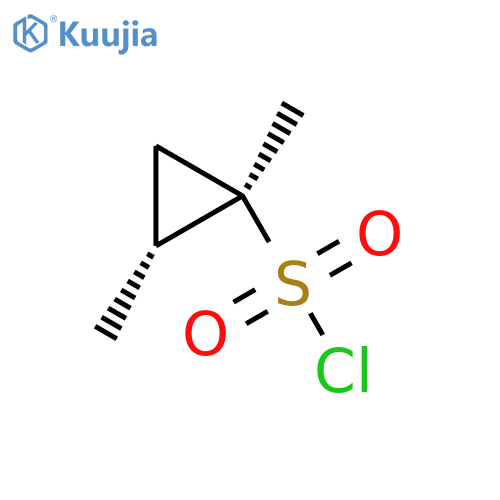 rac-(1R,2R)-1,2-dimethylcyclopropane-1-sulfonyl chloride, trans structure