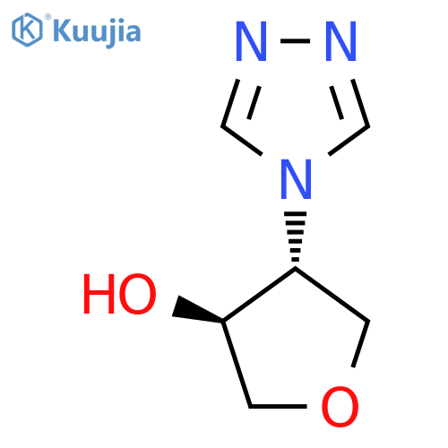 rac-(3R,4S)-4-(4H-1,2,4-triazol-4-yl)oxolan-3-ol structure