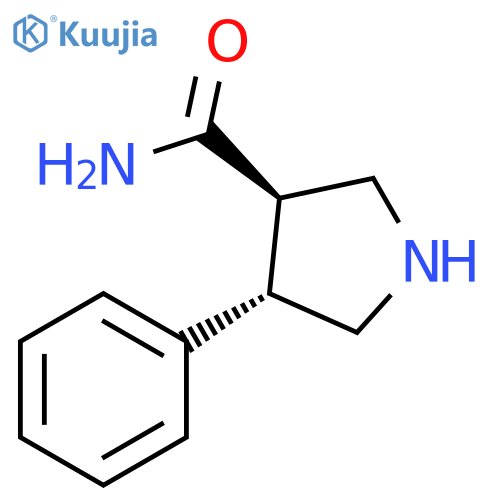 rac-(3R,4S)-4-phenylpyrrolidine-3-carboxamide, trans structure