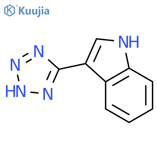 3-(2H-1,2,3,4-tetrazol-5-yl)-1H-indole structure