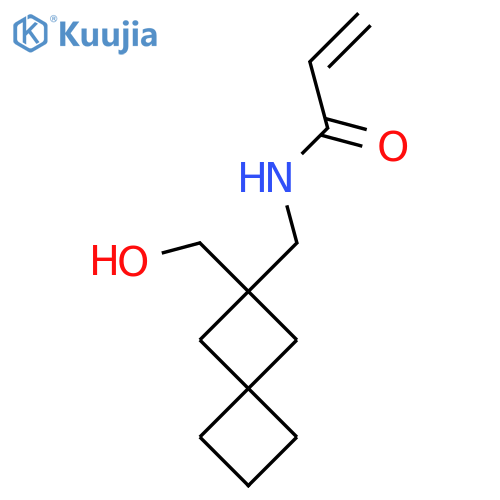 N-{2-(hydroxymethyl)spiro3.3heptan-2-ylmethyl}prop-2-enamide structure
