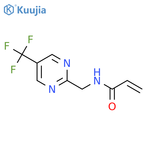 N-{5-(trifluoromethyl)pyrimidin-2-ylmethyl}prop-2-enamide structure