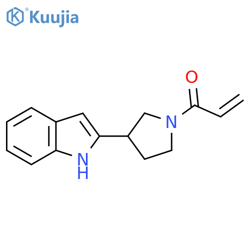 1-3-(1H-indol-2-yl)pyrrolidin-1-ylprop-2-en-1-one structure