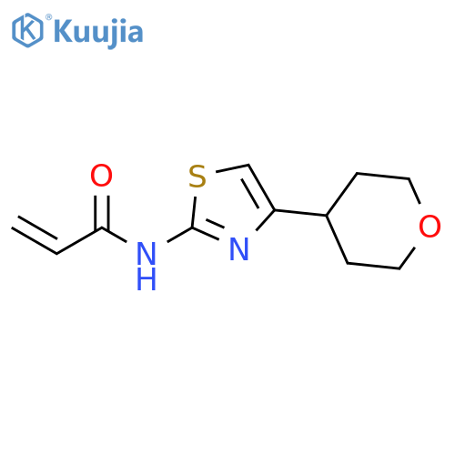 N-4-(oxan-4-yl)-1,3-thiazol-2-ylprop-2-enamide structure