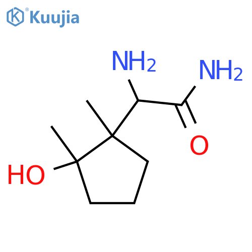 2-amino-2-(2-hydroxy-1,2-dimethylcyclopentyl)acetamide structure