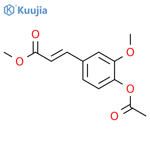 methyl (2E)-3-[4-(acetyloxy)-3-methoxyphenyl]prop-2-enoate structure