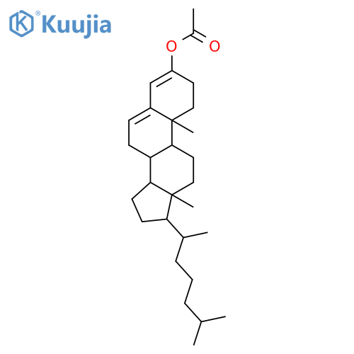 Cholesta-3,5-dien-3-ol,acetate (6CI,7CI,8CI,9CI) structure