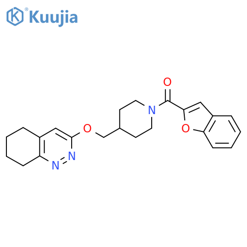 3-{1-(1-benzofuran-2-carbonyl)piperidin-4-ylmethoxy}-5,6,7,8-tetrahydrocinnoline structure
