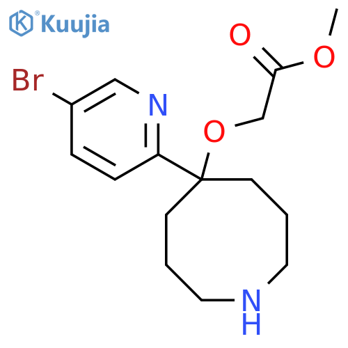 Methyl 2-{[5-(5-bromopyridin-2-yl)azocan-5-yl]oxy}acetate structure