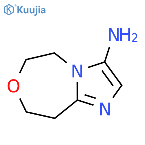 5H,6H,8H,9H-imidazo[1,2-d][1,4]oxazepin-3-amine structure