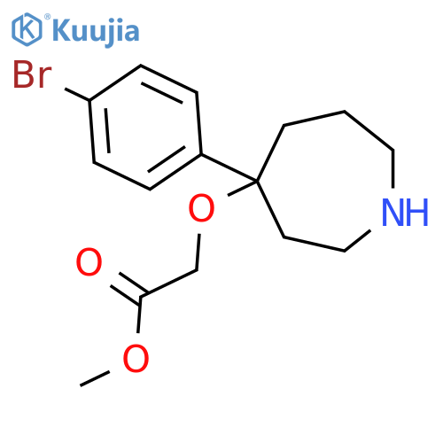 Methyl 2-{[4-(4-bromophenyl)azepan-4-yl]oxy}acetate structure