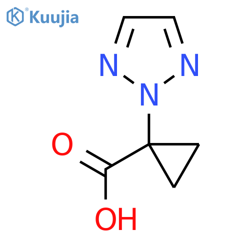 1-(2H-1,2,3-triazol-2-yl)cyclopropane-1-carboxylic acid structure