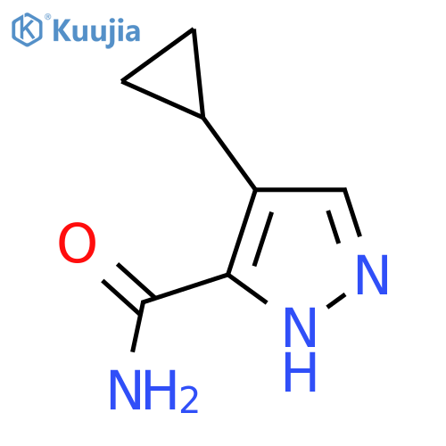 4-cyclopropyl-1H-pyrazole-5-carboxamide structure