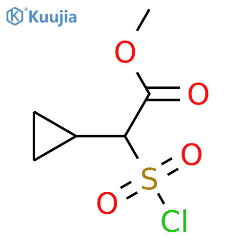 Methyl 2-chlorosulfonyl-2-cyclopropylacetate structure