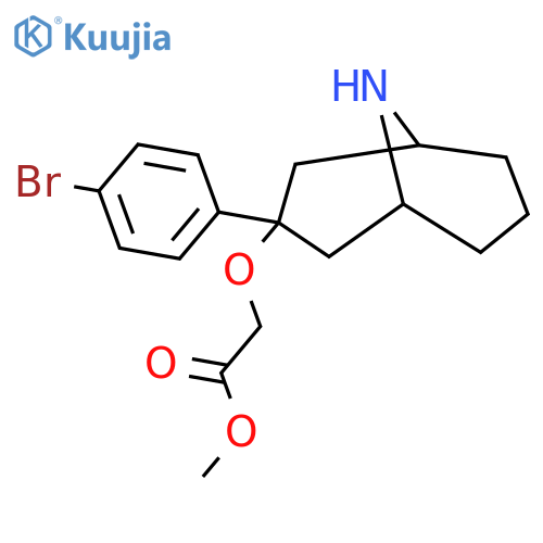 Methyl 2-{[3-(4-bromophenyl)-9-azabicyclo[3.3.1]nonan-3-yl]oxy}acetate structure