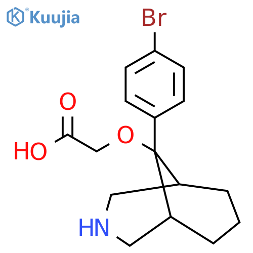 2-{[9-(4-Bromophenyl)-3-azabicyclo[3.3.1]nonan-9-yl]oxy}acetic acid structure