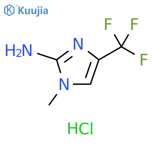 1-Methyl-4-(trifluoromethyl)-1H-imidazol-2-amine hydrochloride structure