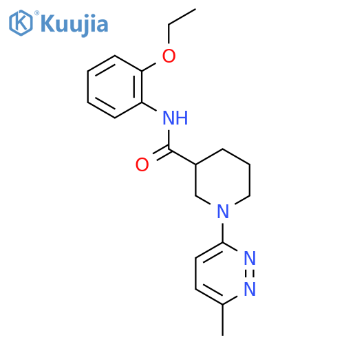 N-(2-ethoxyphenyl)-1-(6-methylpyridazin-3-yl)piperidine-3-carboxamide structure