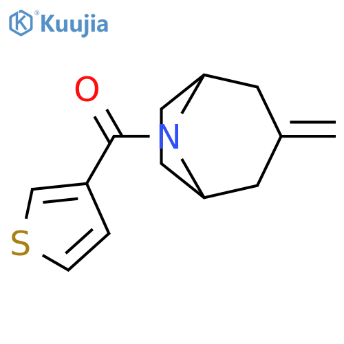 3-methylidene-8-(thiophene-3-carbonyl)-8-azabicyclo3.2.1octane structure