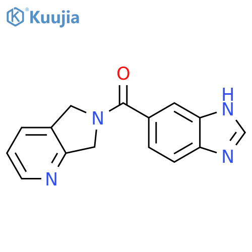5-{5H,6H,7H-pyrrolo3,4-bpyridine-6-carbonyl}-1H-1,3-benzodiazole structure