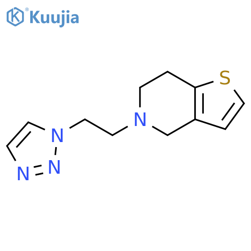 1-(2-{4H,5H,6H,7H-thieno3,2-cpyridin-5-yl}ethyl)-1H-1,2,3-triazole structure